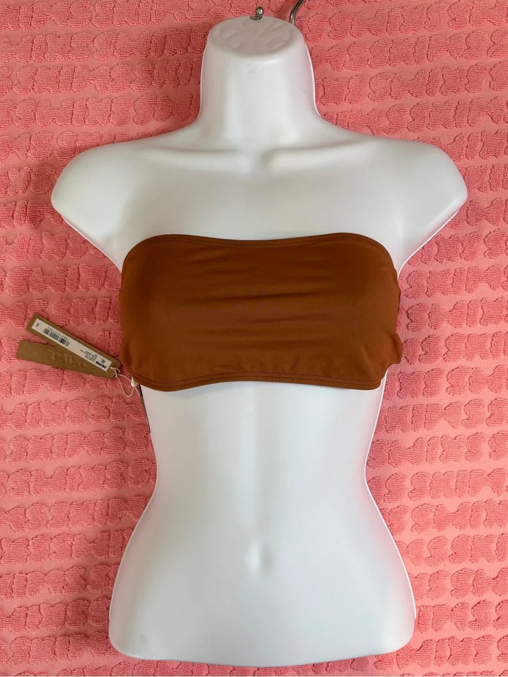 🤎 SKIMS Classic Swim Bandeau Top | Bronze | L | NWT 🏷️